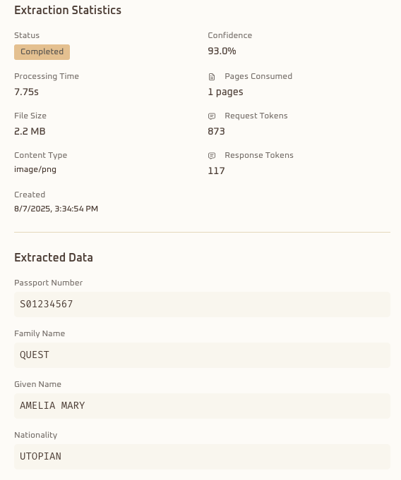 Document Upload Interface